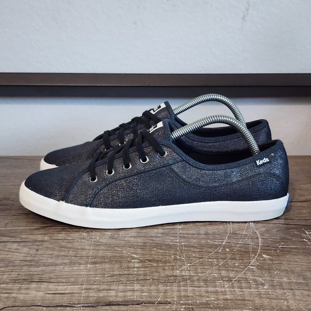 Keds Coursa Women's Casual Comfort Shoes Sneakers Size 10 Metallic Black
